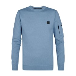 блуза,мъжки,пуловери,petrol,industries,m,3050,kwr249,sweater,pale,blue