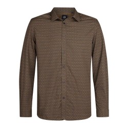 риза,с,дълъг,ръкав,мъжки,ризи,petrol,industries,m,3050,sil411,long,sleeve,shirt,antique,bronze,(green,brown)
