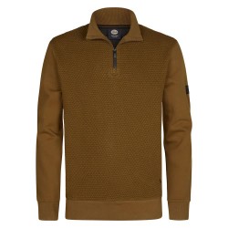 блуза,мъжки,пуловери,petrol,industries,m,3050,swc368,half,zip,sweatshirt,antique,bronze,(brown)