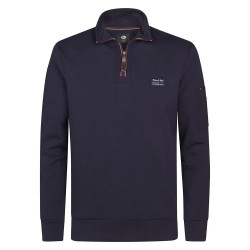 блуза,мъжки,пуловери,petrol,industries,m,3050,swc364,half,zip,sweatshirt,royal,navy,(blue)
