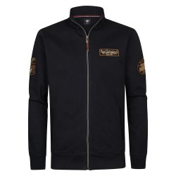 блуза,мъжки,пуловери,petrol,industries,m,3050,swc376,full,zip,sweatshirt,deep,black