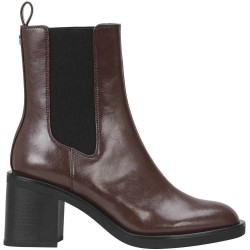 HUGO Nalie 10266699 01 heel booties - Brown (Dark Brown 201) дамски,боти,мъжки,боти,hugo,nalie,10266699,01,heel,booties,brown,(dark,brown,201)