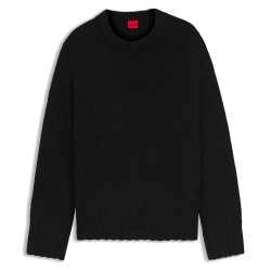 блуза,дамски,пуловери,дамски,плетени,дрехи,hugo,siolino,10274024,01,sweater,black,001