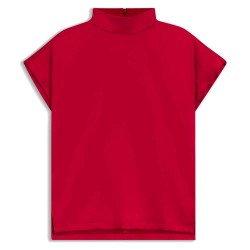 HUGO Caneli 1 10263720 short sleeve blouse - Red (Medium Red 619) дамски,блузи,hugo,caneli,1,10263720,short,sleeve,blouse,red,(medium,red,619)