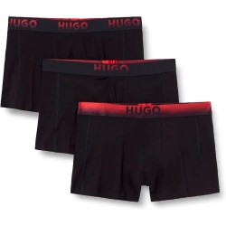 Боксерки HUGO Spray 10274463 01 boxers 3 units - Black (Black 001) боксерки,мъжко,бельо,hugo,spray,10274463,01,boxers,3,units,black,(black,001)