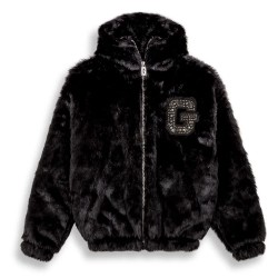 яке,мъжки,якета,дамски,якета,и,палта,grimey,royal,paw,faux,fur,jacket,black,(black)