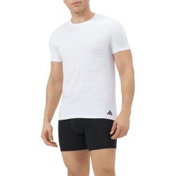 Adidas Active Core Cotton short sleeve base layer 3 units - White (Wht / Wht / Wh) мъжко,бельо,adidas,active,core,cotton,short,sleeve,base,layer,3,units,white,(wht,wht,wh)