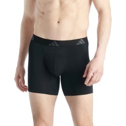 Боксерки Adidas Ergo Active Flex Cotton boxers 2 units - Black (Black / Black) боксерки,мъжко,бельо,adidas,ergo,active,flex,cotton,boxers,2,units,black,(black,black)