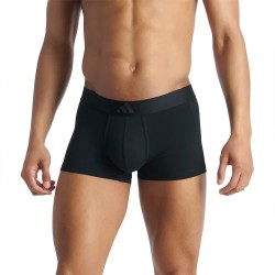 Боксерки Adidas Low Rise 3 Stripes Active Flex Cotton boxers 2 units - Black (Black / Black) боксерки,мъжко,бельо,adidas,low,rise,3,stripes,active,flex,cotton,boxers,2,units,black,(black,black)