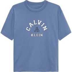 тениска,детски,тениски,calvin,klein,ib0ib02637,short,sleeve,t,shirt,blue,(satin,blue)