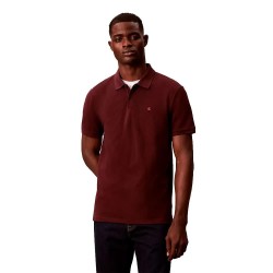 дънки,мъжки,блузи,с,яка,calvin,klein,jeans,monogram,short,sleeve,polo,red,(mocha,brown)