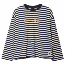 тениска,мъжки,тениски,kaotiko,cheers,darling,long,sleeve,t,shirt,stripes,navy,(blue)