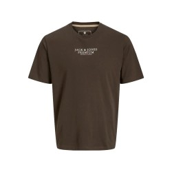 тениска,мъжки,тениски,jack,&,jones,archie,short,sleeve,t,shirt,black,olive,(green)