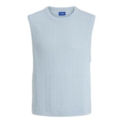 потник,мъжки,пуловери,jack,&,jones,dia,knitted,vest,skyway,(blue)