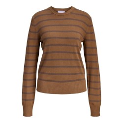 блуза,дамски,пуловери,дамски,плетени,дрехи,jack,&,jones,layla,comfy,jjxx,sweater,bison,stripes,bracken,(brown)