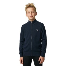 Жилетка Gant 984061 cardigan - Blue (Evening Blue) жилетка,мъжки,пуловери,дамски,пуловери,gant,984061,cardigan,blue,(evening,blue)