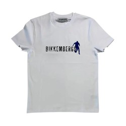 тениска,мъжки,тениски,bikkembergs,bmt1237,short,sleeve,t,shirt,white