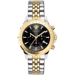 часовник,часовници,versace,vev602223,watch,silver,grey,yellow,gold,metal,black,(golden)