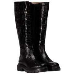 обувки,дамски,боти,дамски,високи,обувки,за,ходене,wonders,bones,04,boots,black,austral,gold,(black)