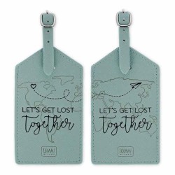 Legami Let´S Get Lost Together Travel luggage tag - Green (Multicolor) други,аксесоари,legami,let´s,get,lost,together,travel,luggage,tag,green,(multicolor)