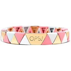 Ops objects Joy 8mm bracelet - Pink (White / Gold / LR) бижутерия,ops,objects,joy,8mm,bracelet,pink,(white,gold,lr)