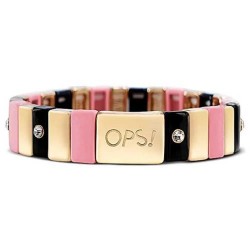 бижутерия,ops,objects,joy,crystals,12mm,bracelet,black,gold,lr