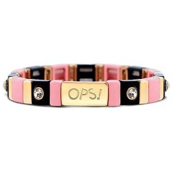бижутерия,ops,objects,joy,crystals,8mm,bracelet,gold,black,lr