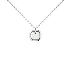 бижутерия,pdpaola,octet,necklace,silver