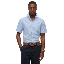 риза,с,къс,ръкав,мъжки,ризи,superdry,city,cotton,linen,short,sleeve,shirt,sky,blue,chambray,(blue)