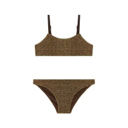 детски,бански,костюми,sundek,with,bandeau,top,and,standard,briefs,bikini,brown,(bronze)