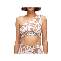 дамски,бански,костюми,sundek,bimala,optic,flower,one,shoulder,bikini,top,earth,(brown)
