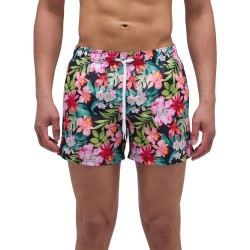бански,гащета,мъжки,бански,костюми,sundek,elastic,waist,and,bora,bora,print,swimming,shorts,black