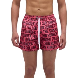 бански,гащета,мъжки,бански,костюми,sundek,elastic,waist,and,payoff,writings,print,swimming,shorts,tropical,pink,(pink)