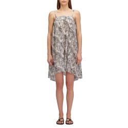 рокля,дамски,поли,и,рокли,sundek,fleur,de,joie,print,cotton,voile,short,dress,grey,(black)