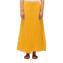 пола,дамски,поли,и,рокли,sundek,linen,short,skirt,maracuja,(yellow)