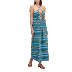 рокля,дамски,поли,и,рокли,sundek,lurex,effect,long,dress,blue,(bilberry)