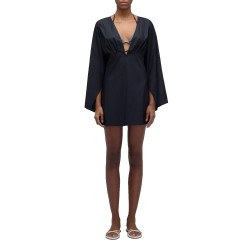рокля,дамски,поли,и,рокли,sundek,popeline,short,dress,black
