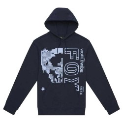 суичър,мъжки,пуловери,fox,racing,skull,hoodie,midnight,(blue)
