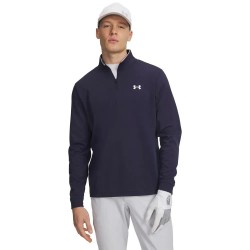 блуза,мъжки,пуловери,under,armour,golf,match,play,half,zip,sweatshirt,blue,(midnight,navy,white)