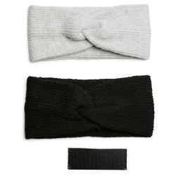 други,аксесоари,pieces,benilla,headband,2,units,light,grey,melange,(black,grey)