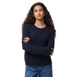 блуза,дамски,пуловери,дамски,плетени,дрехи,pieces,fia,sweater,maritime,blue,(blue)