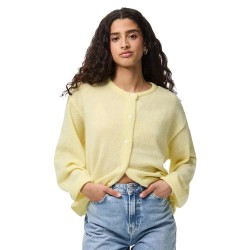 жилетка,дамски,пуловери,дамски,плетени,дрехи,pieces,ida,cardigan,yellow,(french,vanilla)