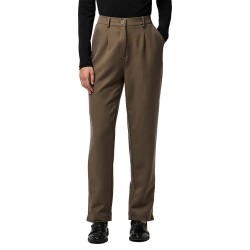 панталони,дамски,панталони,pieces,kamil,ankle,high,waist,pants,morel,(brown)