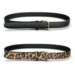 колан,колани,pieces,oline,belt,2,units,black,leopard,(brown,black)