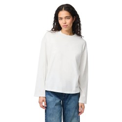 тениска,дамски,тениски,pieces,sadie,long,sleeve,t,shirt,cloud,dancer,(white)