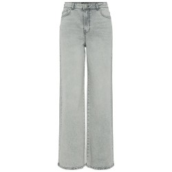 дънки,дамски,панталони,pieces,selma,lg,wide,leg,high,waist,jeans,light,grey,denim,(grey)