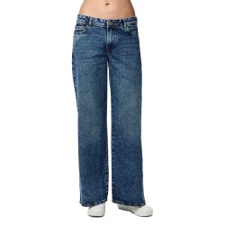 дънки,дамски,панталони,pieces,selma,mb,wide,leg,low,waist,jeans,medium,blue,denim,(blue)