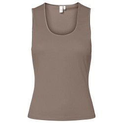 тениска,дамски,тениски,yas,paloma,sleeveless,t,shirt,taupe,gray,(brown,grey)