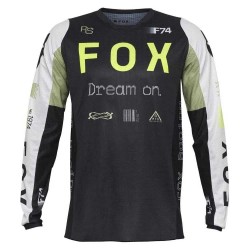 блуза,с,дълъг,ръкав,мъжки,тениски,дамски,тениски,fox,racing,180,race,spec,long,sleeve,jersey,black,(pale,green)