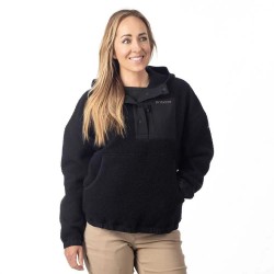 блуза,дамски,блузи,klim,sira,high,pile,full,zip,sweatshirt,black